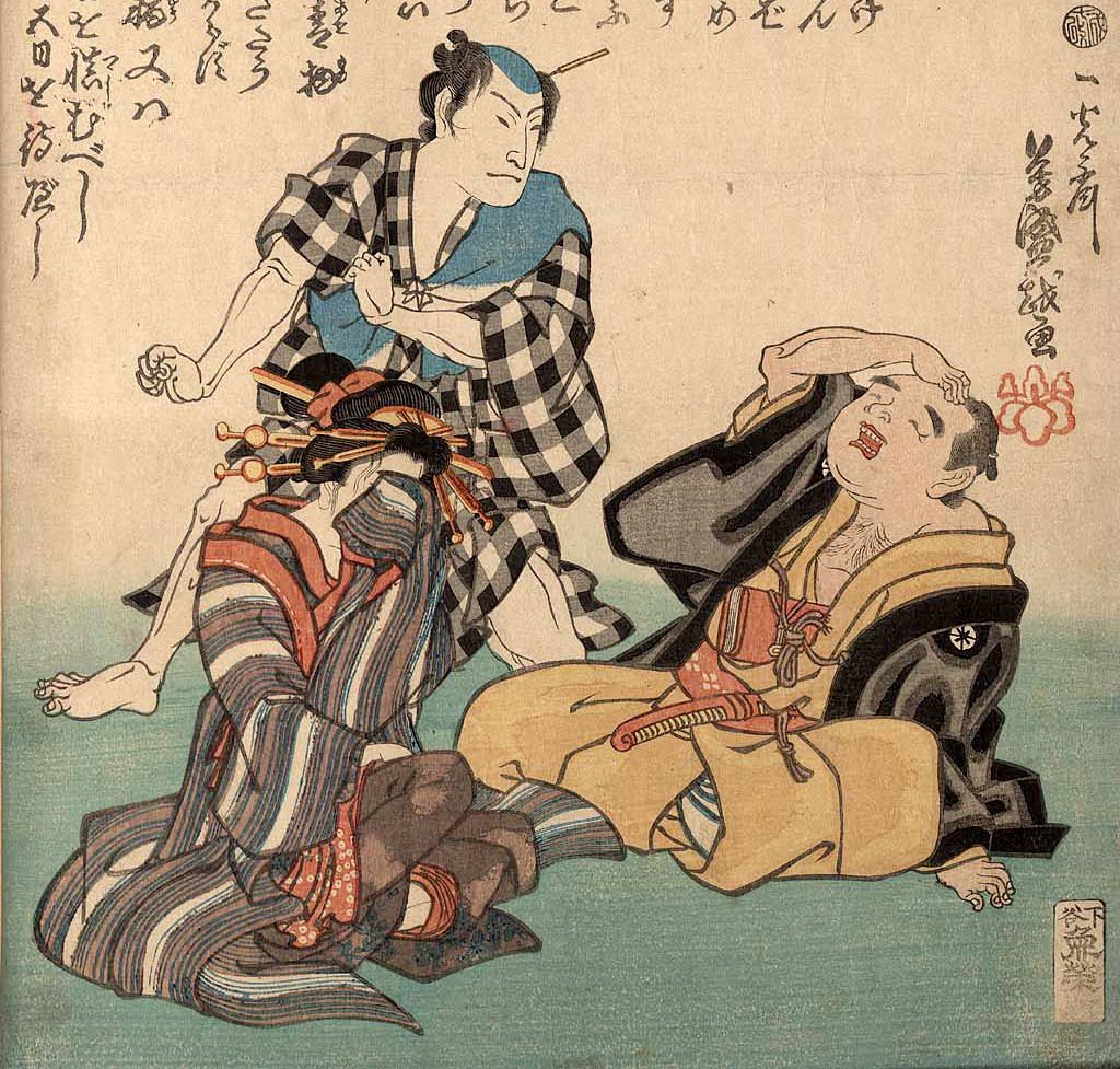 Yoshimori Utagawa: “Junior dev gets aggressive after his first code review by senior peers”, Woodblock print, 1862