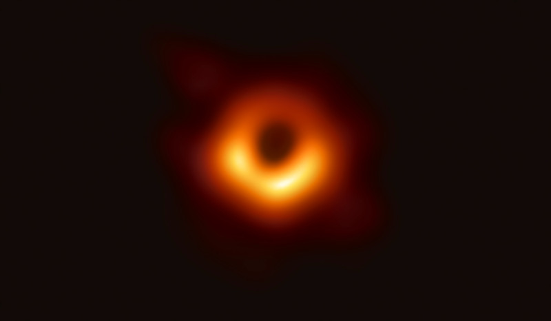 The black hole at the heart of galaxy M87.