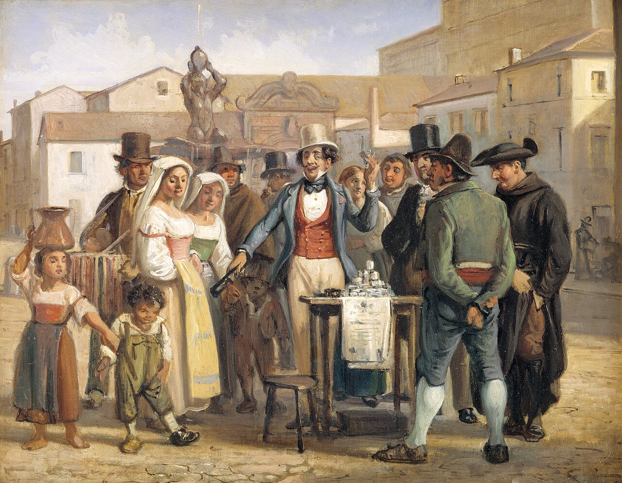 An old-style influencer, i.e. a charlatan. Source: Statens Museum for Kunst via Wikimedia.