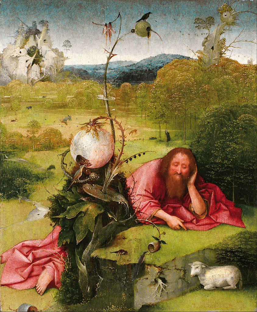 Many classic painters have really defined styles, such as the oniric images that Hieronymus Bosch displays in this work: Saint John the Baptist in the Desert. Source: Google Art Project via Wikimedia.