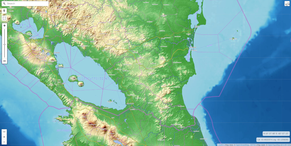 Also, not a lot of mountains. Source: OpenStreetMap, SRTM, map style: OpenTopoMap.